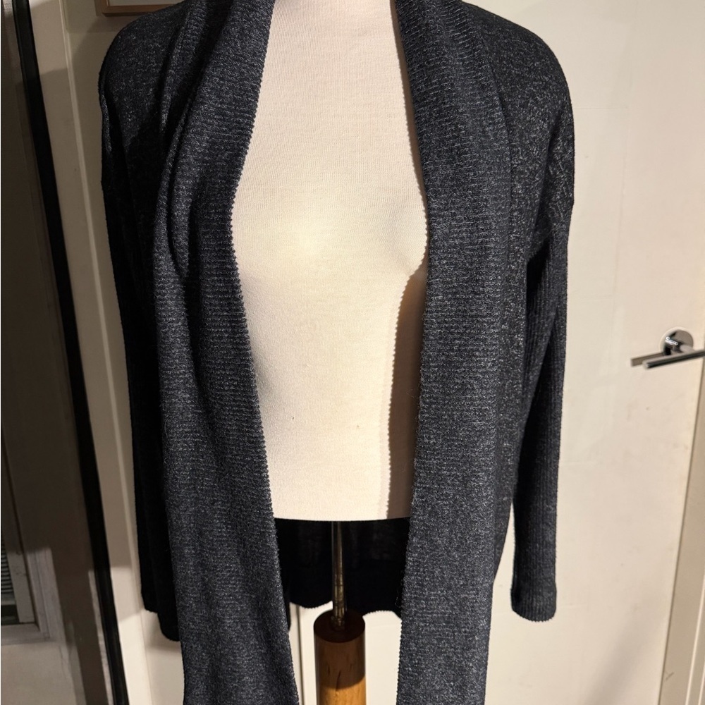 Ricki's Charcoal Open Front Cardigan
